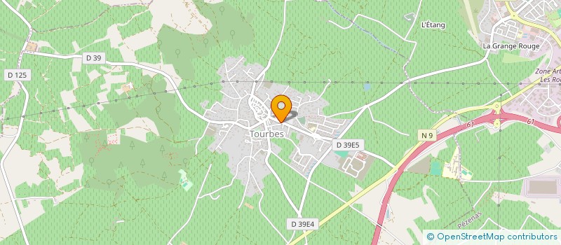 localisation de l'entreprise SCI A.T.S.  LEZIGNAN-LA-CEBE