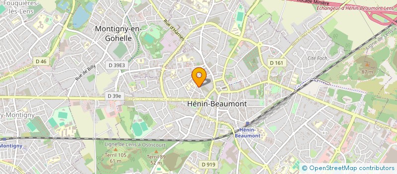 localisation de l'entreprise SCI A.T.S.B à HENIN BEAUMONT