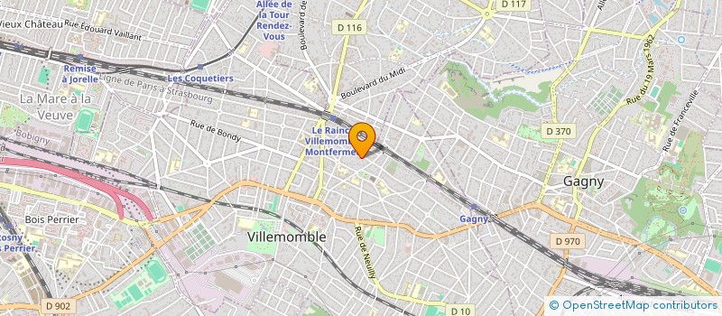 localisation de l'entreprise SCI A.V. à VILLEMOMBLE
