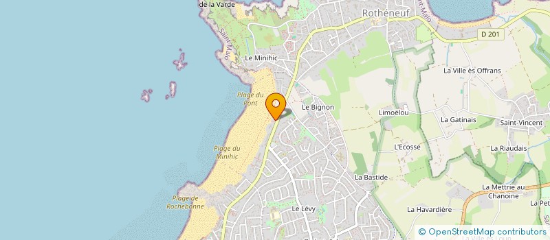 localisation de l'entreprise SCI A.V.A.  SAINT-MALO