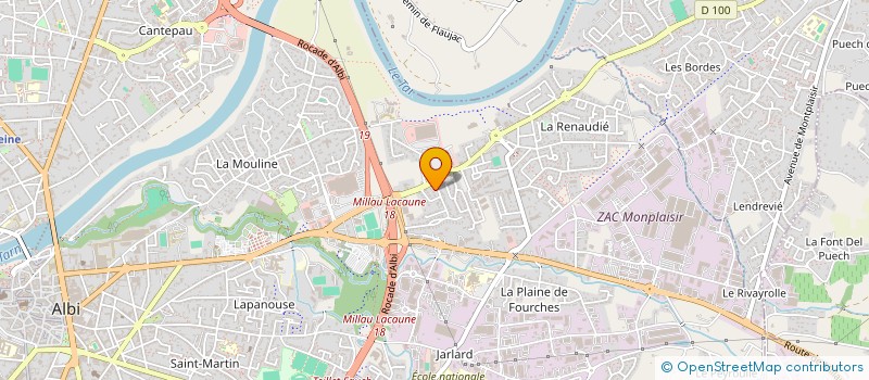 localisation de l'entreprise SCI A.V.E à ALBI