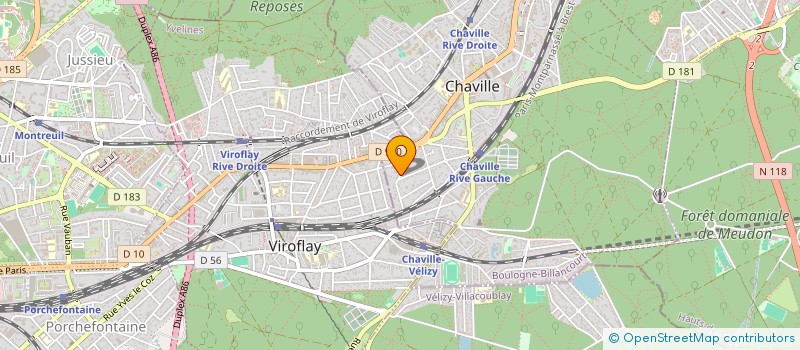 localisation de l'entreprise SCI A.V.H. à CHAVILLE