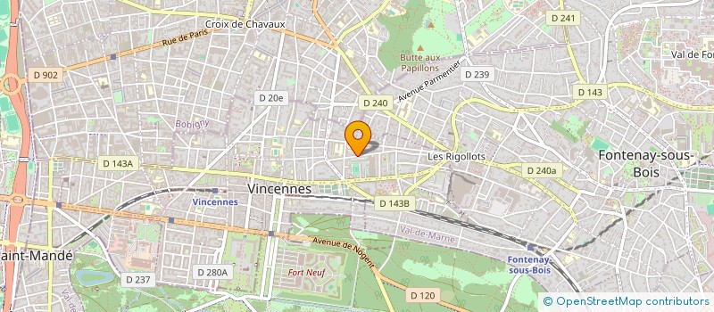 localisation de l'entreprise SCI A.V.I à VINCENNES