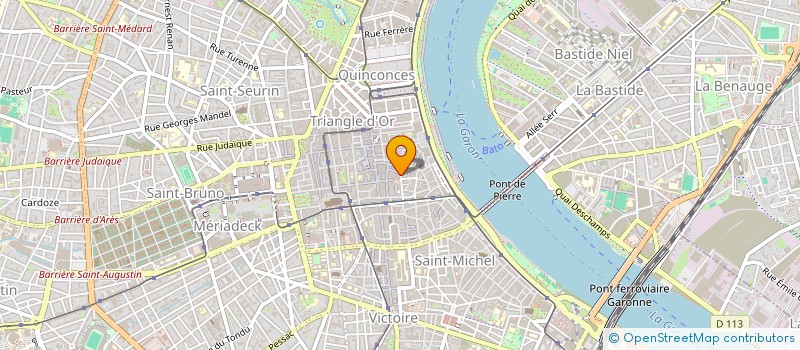localisation de l'entreprise SCI A V J M F  BORDEAUX