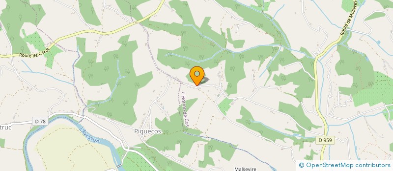 localisation de l'entreprise SCI A-VENIR  L'HONOR-DE-COS