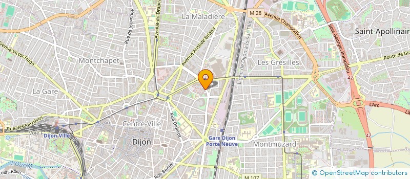 localisation de l'entreprise SCI A.W à DIJON