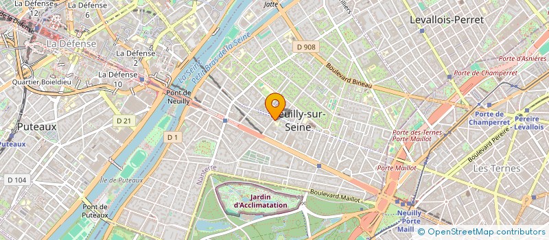 localisation de l'entreprise SCI A W à NEUILLY-SUR-SEINE