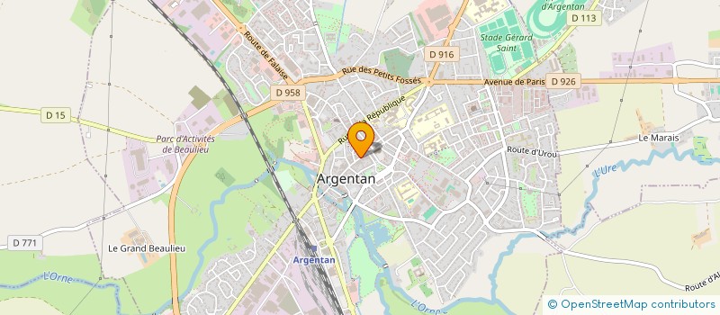 localisation de l'entreprise SCI A&X à ARGENTAN