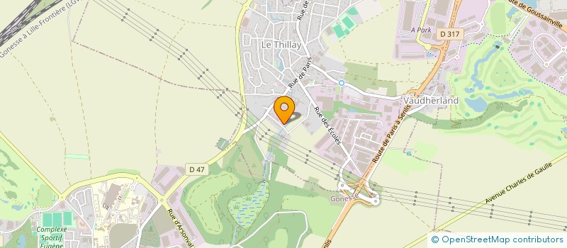 localisation de l'entreprise SCI A.Y  LE THILLAY