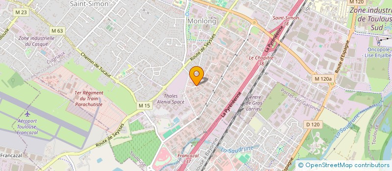 localisation de l'entreprise SCI A15 à TOULOUSE