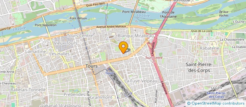 localisation de l'entreprise SCI A2  TOURS