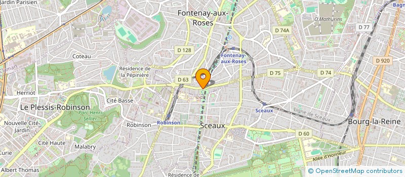 localisation de l'entreprise SCI A2 à FONTENAY-AUX-ROSES