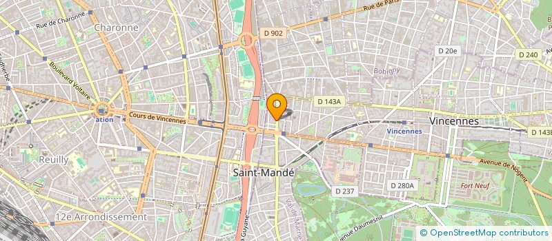 localisation de l'entreprise SCI A2 à SAINT-MANDE