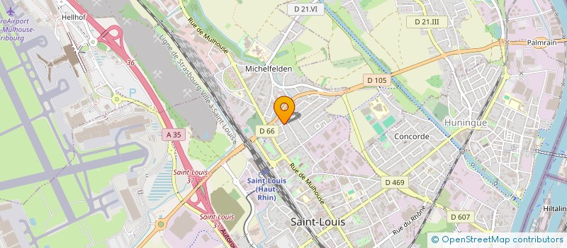 localisation de l'entreprise SCI A2 IMMO  SAINT-LOUIS