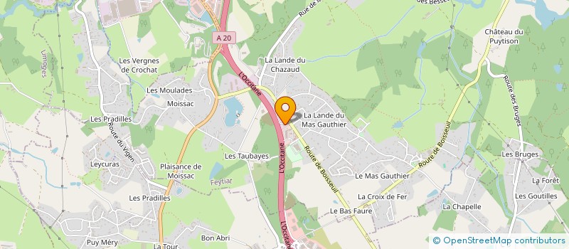 localisation de l'entreprise SCI A20 à FEYTIAT