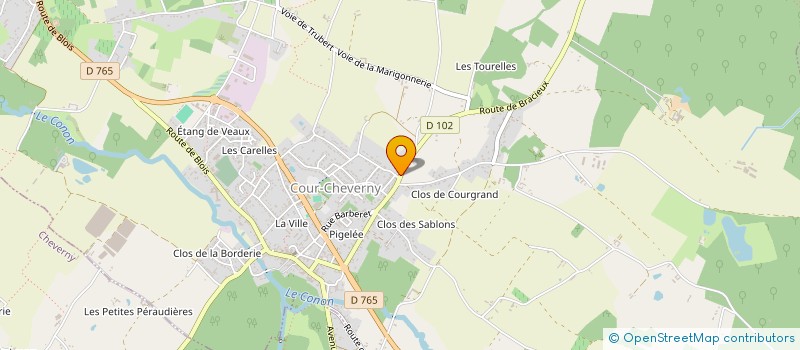 localisation de l'entreprise SCI A22  COUR-CHEVERNY