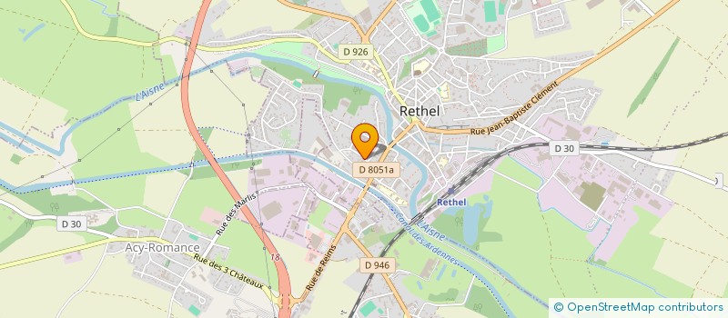 localisation de l'entreprise SCI A2C  RETHEL