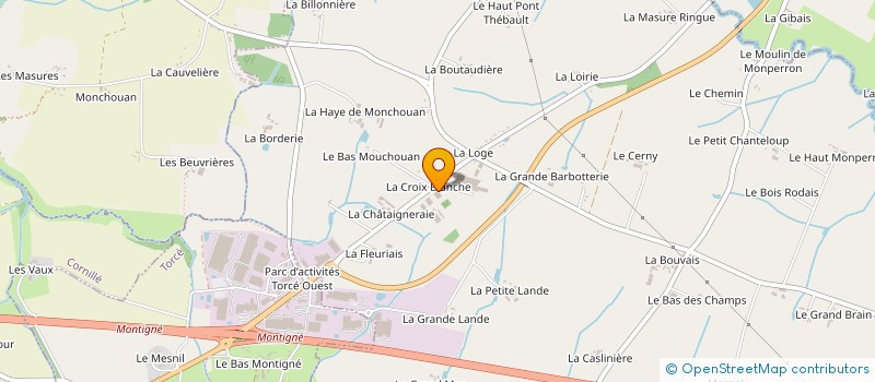 localisation de l'entreprise SCI A2C  ETRELLES