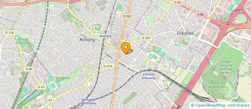 localisation de l'entreprise SCI A2CGL à ANTONY