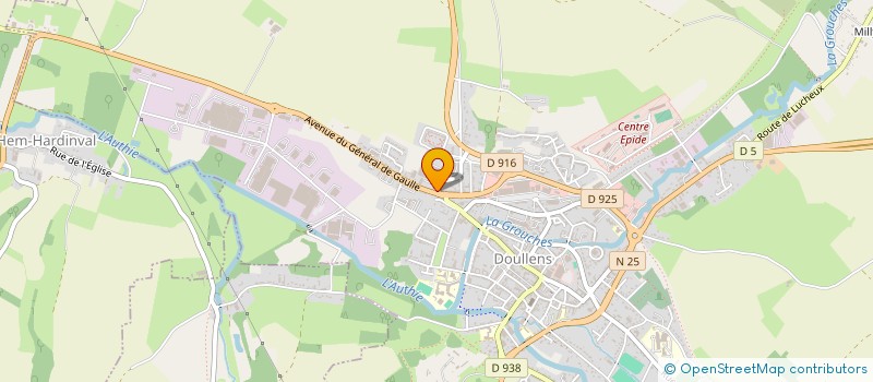 localisation de l'entreprise SCI A2CH  DOULLENS