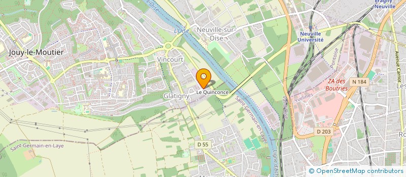 localisation de l'entreprise SCI A2CM  JOUY-LE-MOUTIER