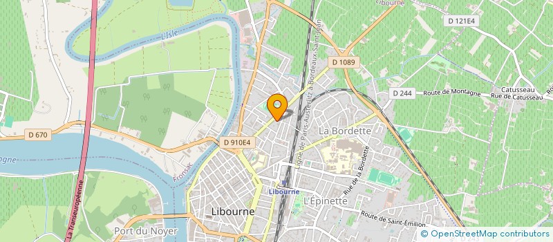 localisation de l'entreprise SCI A2D LOC  LIBOURNE