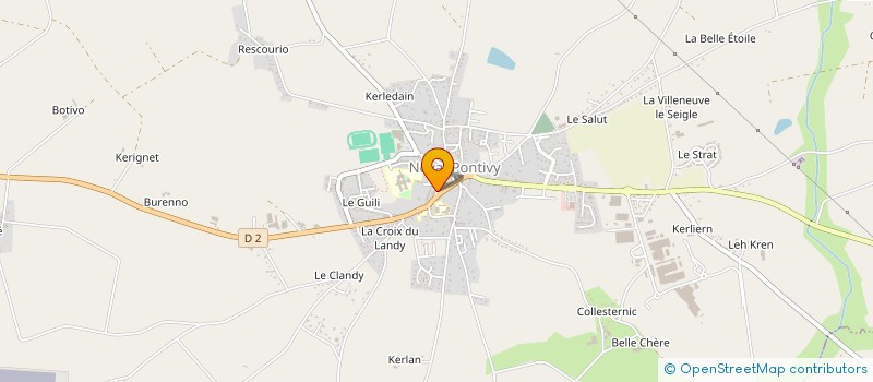 localisation de l'entreprise SCI A2F  NOYAL-PONTIVY