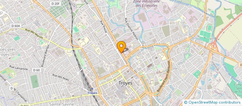 localisation de l'entreprise SCI A2F à TROYES