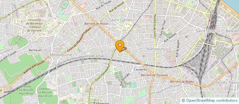 localisation de l'entreprise SCI A2FR  TALENCE