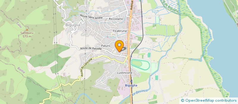 localisation de l'entreprise SCI A2G à BIGUGLIA