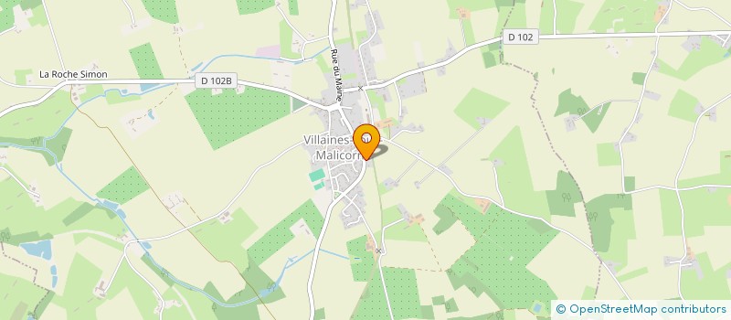 localisation de l'entreprise SCI A2HP  VILLAINES-SOUS-MALICORNE