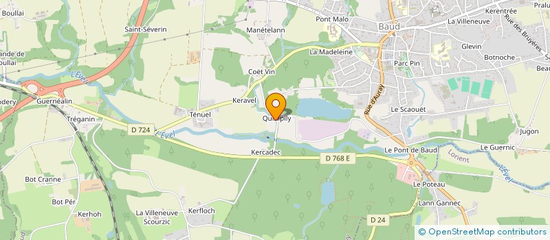 localisation de l'entreprise SCI A2I  BAUD