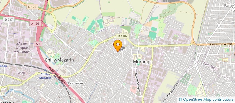 localisation de l'entreprise SCI A2J à MORANGIS