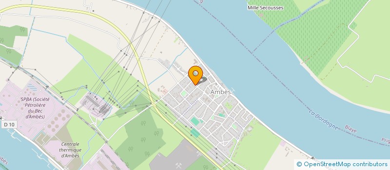 localisation de l'entreprise SCI A2J  AMBES
