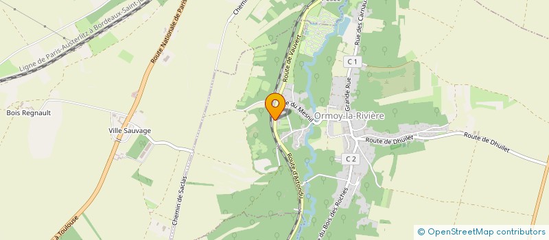 localisation de l'entreprise SCI A2J  ORMOY-LA-RIVIERE