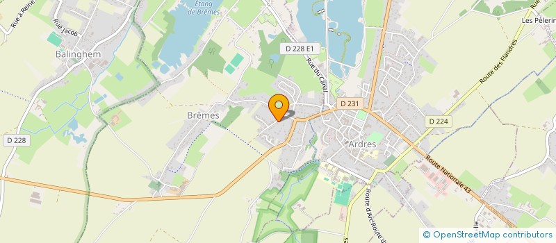 localisation de l'entreprise SCI A2J  BREMES