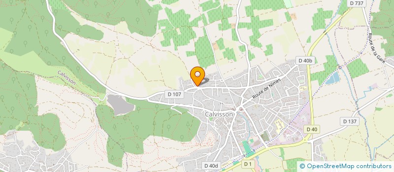 localisation de l'entreprise SCI A2J  CALVISSON