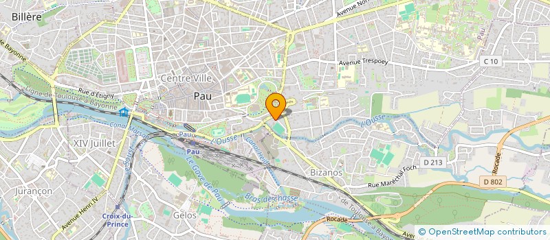 localisation de l'entreprise SCI A2J à PAU