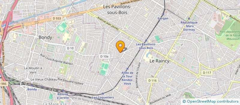 localisation de l'entreprise SCI A2JE à LES PAVILLONS-SOUS-BOIS