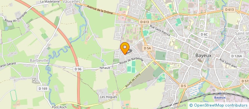 localisation de l'entreprise SCI A2K  BAYEUX