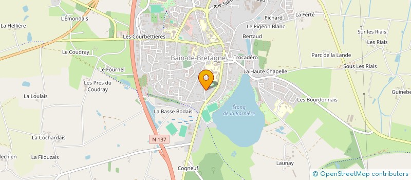 localisation de l'entreprise SCI A2L  BAIN-DE-BRETAGNE