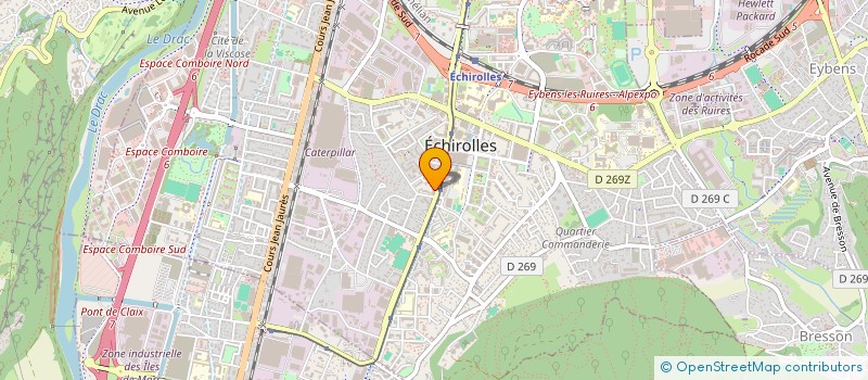 localisation de l'entreprise SCI A2L  ECHIROLLES