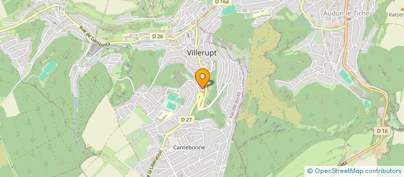 localisation de l'entreprise SCI A2LP  VILLERUPT