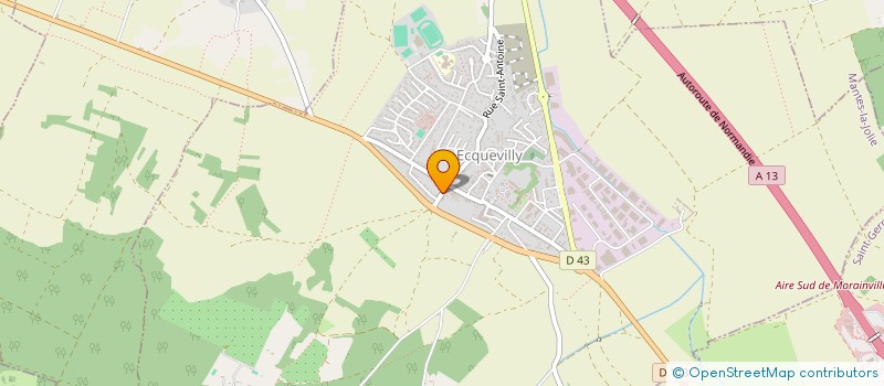 localisation de l'entreprise SCI A2M  ECQUEVILLY