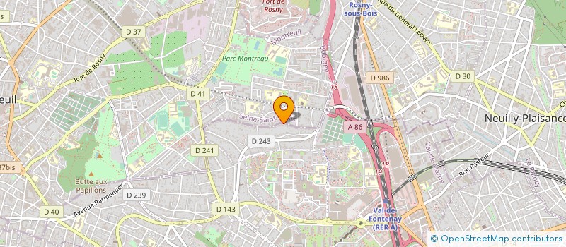 localisation de l'entreprise SCI A2M à FONTENAY-SOUS-BOIS