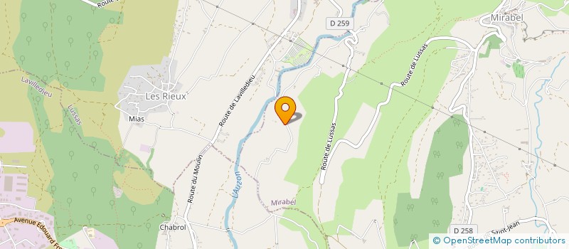 localisation de l'entreprise SCI A2M  MIRABEL