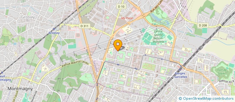 localisation de l'entreprise SCI A2M  SARCELLES
