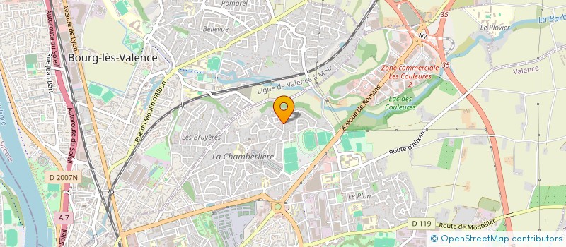 localisation de l'entreprise SCI A2M à VALENCE