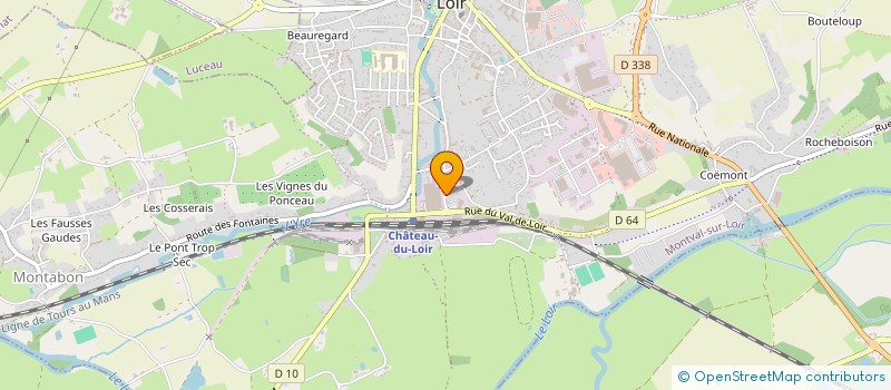 localisation de l'entreprise SCI A2M  MONTVAL-SUR-LOIR