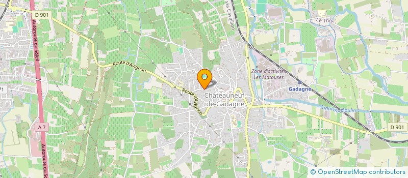 localisation de l'entreprise SCI A2M PROVENCE  CHATEAUNEUF-DE-GADAGNE